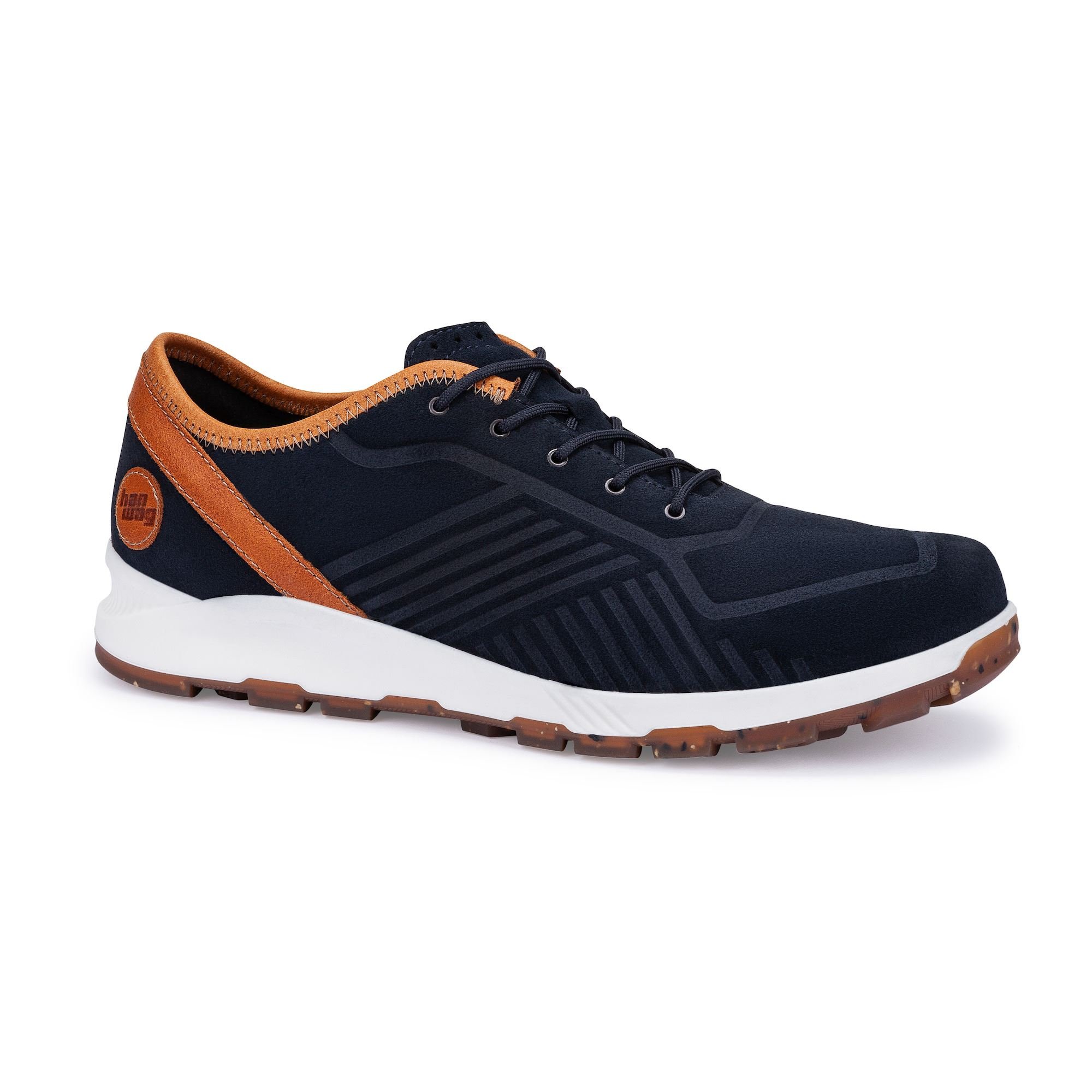 Hanwag Men's Vion Trail Shoes Navy/Yellow JALGV0326